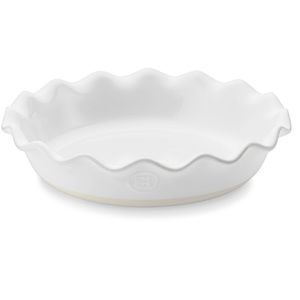 Emile Henry French Ceramic Ruffled Pie Dish